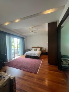 Freehold corner unit cluster house for sale and rent at Duta Tropika Kuala Lumpur, 3,700 sq.ft. built-up, 5+1 bedrooms, private garden, gated and guarded, selling at RM 4,500,000 or rental at RM 16,000 per month.
