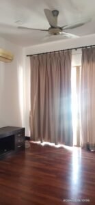 Freehold terrace house for rent at Duta Tropika Kuala Lumpur, 3,820 sq.ft. built-up on 2,400 sq.ft. land, 4+1 bedrooms, 2 covered car parks, gated and guarded, available August 2026 at RM 12,500 per month.