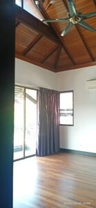 Freehold terrace house for rent at Duta Tropika Kuala Lumpur, 3,820 sq.ft. built-up on 2,400 sq.ft. land, 4+1 bedrooms, 2 covered car parks, gated and guarded, available August 2026 at RM 12,500 per month.