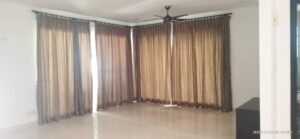 Freehold terrace house for rent at Duta Tropika Kuala Lumpur, 3,820 sq.ft. built-up on 2,400 sq.ft. land, 4+1 bedrooms, 2 covered car parks, gated and guarded, available August 2026 at RM 12,500 per month.