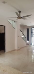 Freehold terrace house for rent at Duta Tropika Kuala Lumpur, 3,820 sq.ft. built-up on 2,400 sq.ft. land, 4+1 bedrooms, 2 covered car parks, gated and guarded, available August 2026 at RM 12,500 per month.