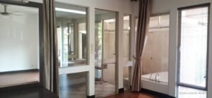 Freehold terrace house for rent at Duta Tropika Kuala Lumpur, 3,820 sq.ft. built-up on 2,400 sq.ft. land, 4+1 bedrooms, 2 covered car parks, gated and guarded, available August 2026 at RM 12,500 per month.